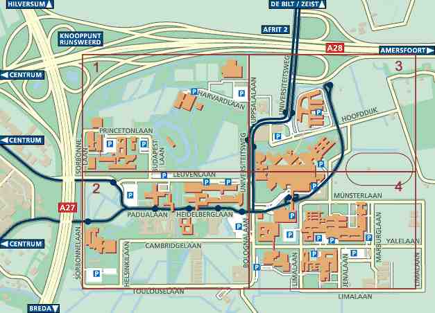 Area around Earth Sciences (Aardwetenschappen)