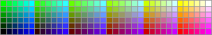 Non-dithering colors