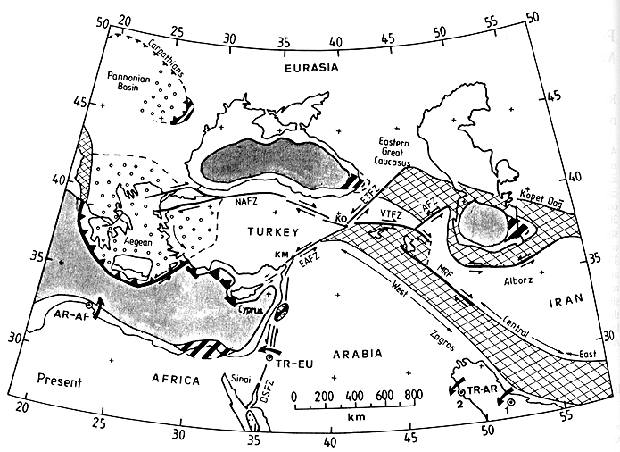 Tectonic setting Turkey